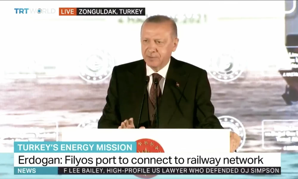 Ερντογάν: ''Ανακαλύψαμε 135 δισ. κυβικά μέτρα φυσικού αερίου στη Μ. Θάλασσα''!